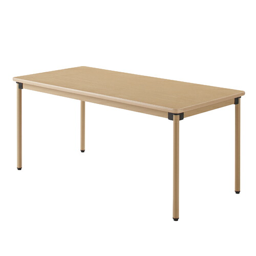 『お買得』 介護施設向けテーブル タック ユニバーサルテーブル 160×75cm メープル UFT-ST1675 丸角 ソフトエッジ 福祉施設 病院 ダイニングテーブル 食堂 アジャスター ナチュラル 『返品不可』『代引不可』『送料無料（一部地域除く）』