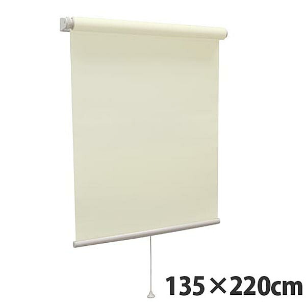 【高品質＆高機能】 規格品『ティオリオ』 ロールスクリーン 無地防炎 135×220 TR-3148 ペールグリーン 『代引不可』 【送料無料（一部地域除く）】 8,584円