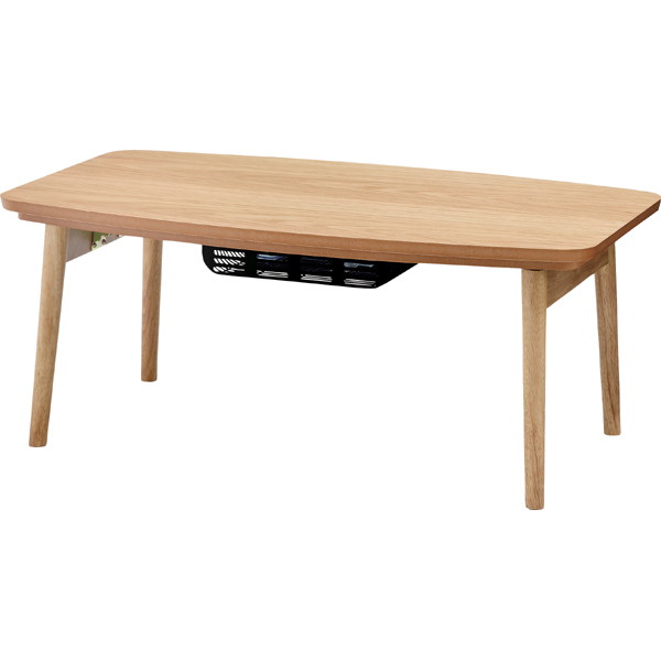 東谷 折脚こたつテーブル W90×D50×H36cm オーク エルフィ901OAK『代引不可』 【送料無料（一部地域除く）】