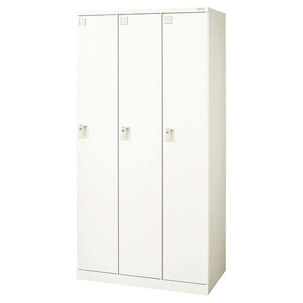 ライオン事務器 ロッカー Locana(ロカーナ) 3人用 内筒交換錠 W900&times;D515&times;H1790mm ホワイト LOC-C31-03WK 『代引不可』【送料無料（一部地域除く）】｜ドラッグスーパー　alude