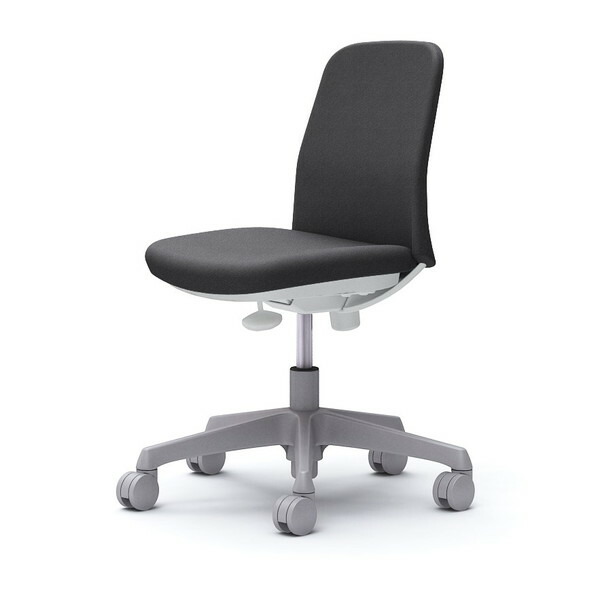 オカムラ ライブス エントリーチェア コンパクトタイプ ホワイトボディ 肘なし ダークグレー CD13BW FXW0 [ Lives EntryChair テレワーク ] 『代引不可』『送料無料（一部地域除く）』