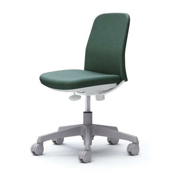 オカムラ ライブス エントリーチェア コンパクトタイプ ホワイトボディ 肘なし ダークグリーン CD13BW FXW5 [ Lives EntryChair テレワーク ] 『代引不可』『送料無料（一部地域除く）』