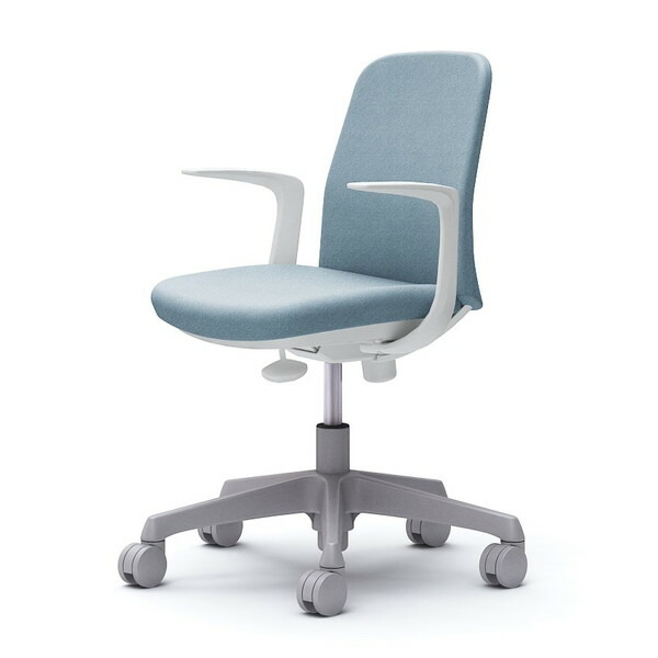 オカムラ ライブス エントリーチェア コンパクトタイプ ホワイトボディ デザインアーム セージ CD23BW FXW9 [ Lives EntryChair テレワーク ] 『代引不可』『送料無料（一部地域除く）』