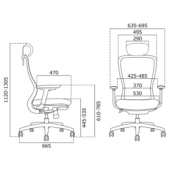 関家具 オフィスチェア AiDen 肘付 椅子 チャコールグレー A04-L ]『代