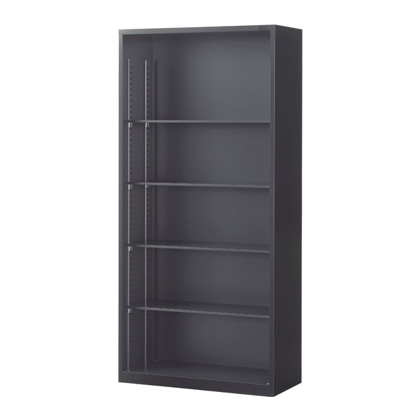 生興 ASKシリーズ オープン書庫 ブラック 下置用 W880×D400×H1860mm ASK-36K [ オフィス家具 収納 収納家具 書庫 スチール書庫 ]『代引不可』『送料無料（一部地域除く）』