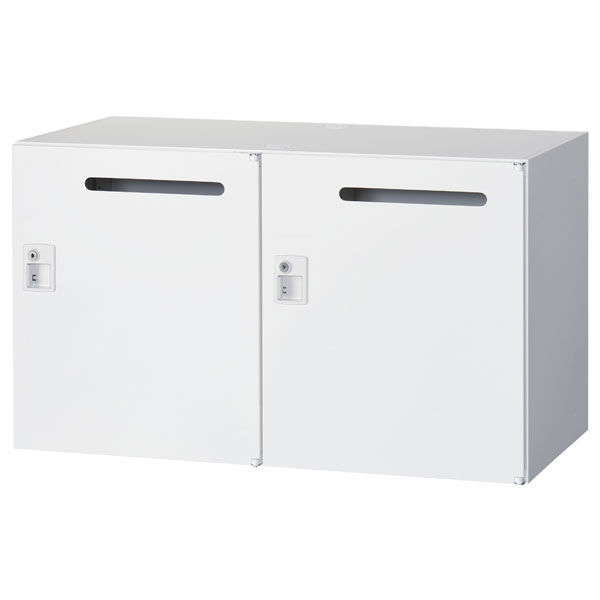 生興 クウォール 2人用メールボックス シリンダー錠 上下兼用 W900×D450×H525mm RW45-N205P-S2 [ オフィス家具 収納 収納家具 ]『代引不可』『送料無料（一部地域除く）』