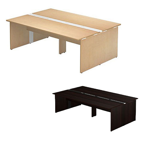 『受注生産品』『組立設置込』Garage フリーアドレスデスクSN 両面デスク SN-2414 幅240cm『返品不可』『代引不可』『送料無料（一部地域除く）』｜ドラッグスーパー　alude