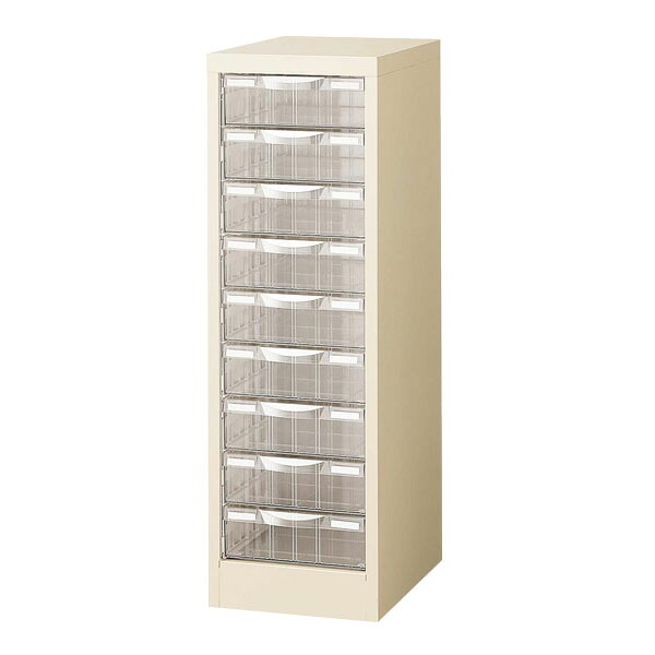 生興 A4判整理ケース A4判床置型 プラスチック引出し W277×D400×H880 A4G-P109L 『代引不可』『送料無料（一部地域除く）』