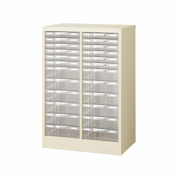 生興 B4判整理ケース B4判床置型 プラスチック引出し W595×D400×H880 B4G-P212C 『代引不可』『送料無料（一部地域除く）』