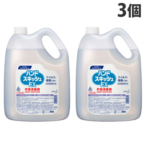 花王 ハンドスキッシュ EX 4.5L×3個 『指定医薬部外品』 『送料無料（一部地域除く）』