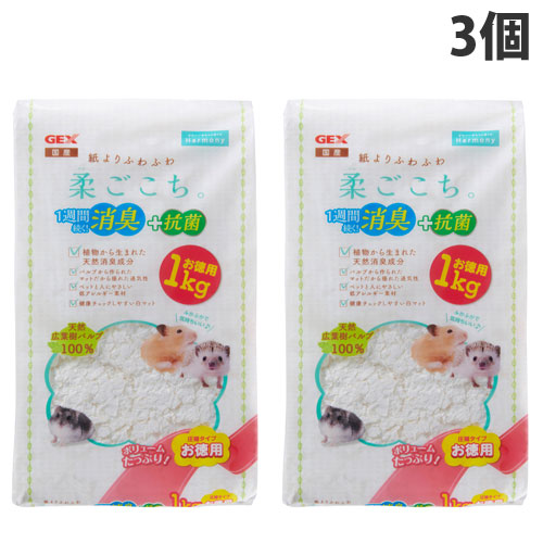 楽天市場】ジェックス 柔ごこち 2kg×2個 小動物 ハムスター 床材
