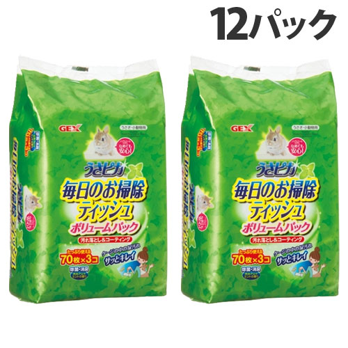 GEX うさピカ 毎日のお掃除ティッシュ ボリュームパック 12個セット pe4598.jpg