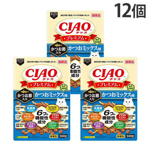 いなば CIAO 割り増し金 かつお節入り口・入口 かつお交ぜあわせる味 500g 12個『貨物輸送無料（構成要素一廓除く）』