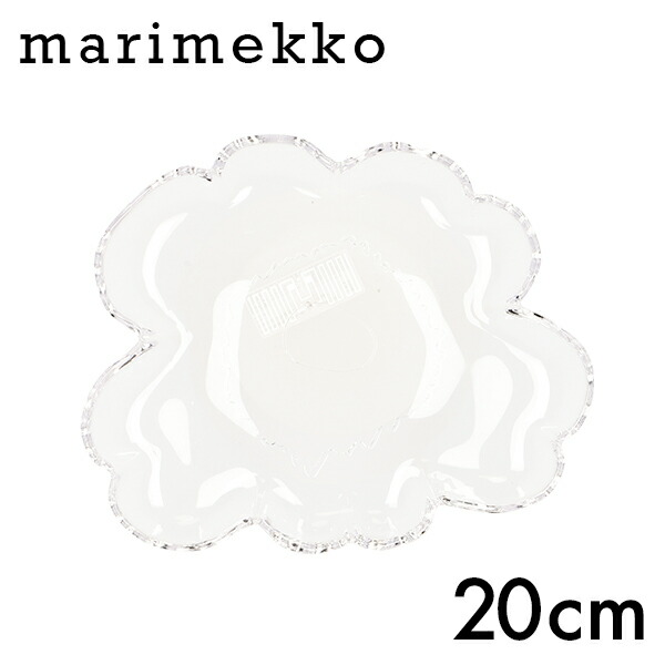 Unikko 60th ガラスプレート 20cm クリア Unikko 60th ガラスプレート 20cm | Maija Isola | Marimekko