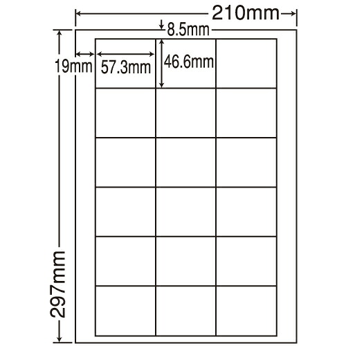 ラベルシール 東洋印刷 LDW18UF 再剥離タイプ A4 500シート 【代引不可】 【送料無料（一部地域除く）】