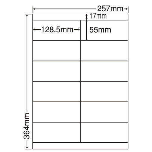 ラベルシール 東洋印刷 LEZ12PF 再剥離タイプ B4 500シート 【代引不可】 【送料無料（一部地域除く）】