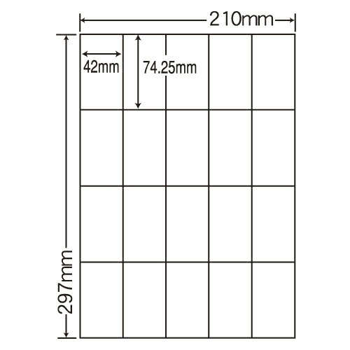 ラベルシール 東洋印刷 CL-22FH 分別処理可能再剥離ラベル A4 100シート×5箱 【代引不可】 【送料無料（一部地域除く）】 9,508円