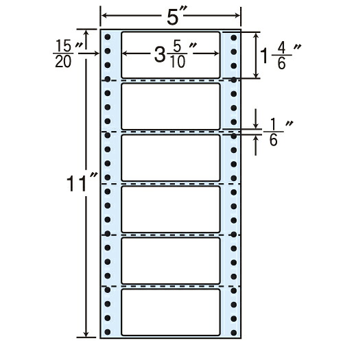 ラベルシール 東洋印刷 R5E タックシール (連続ラベル) 再剥離タイプ 1000折 【代引不可】 【送料無料（一部地域除く）】