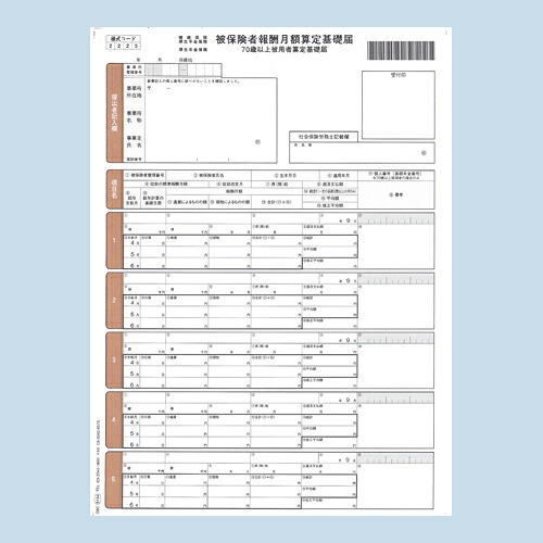 『代引不可』 OBC オービック 単票被保険者算定基礎届 A4 タテ OBC-5164 帳票 用紙 帳票用紙 純正 単票 『返品不可』 【送料無料（一部地域除く）】
