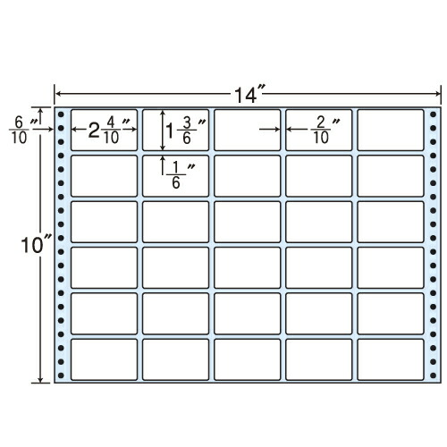 ラベルシール MX14D タックシール (連続ラベル) レギュラータイプ 500折 【代引不可】 【送料無料（一部地域除く）】