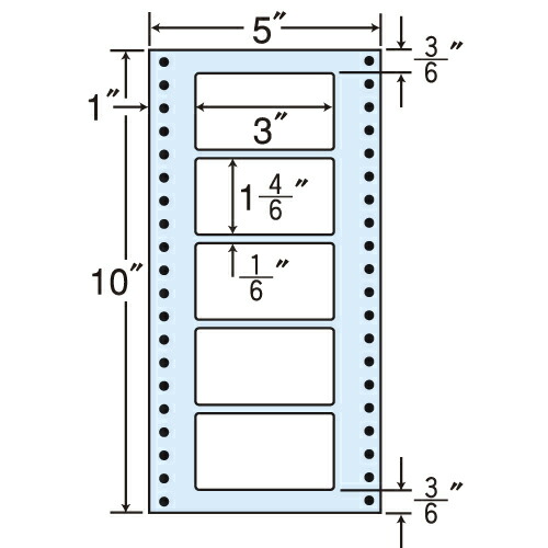 ラベルシール MT5N タックシール (連続ラベル) レギュラータイプ 500折×2 【代引不可】 【送料無料（一部地域除く）】