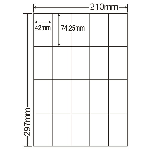 ラベルシール 東洋印刷 SCJ-22 カラーインクジェット用光沢 A4 80シート 【代引不可】 【送料無料（一部地域除く）】