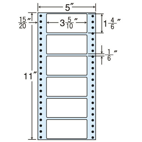 ラベルシール MM5ES タックシール (連続ラベル) レギュラータイプ 100折×10袋 【代引不可】 【送料無料（一部地域除く）】 7,954円