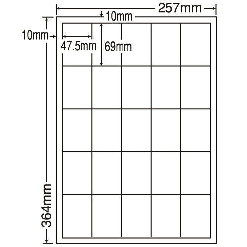 ラベルシール LEW25M 汎用タイプ B4 500シート【代引不可】【送料無料（一部地域除く）】｜ドラッグスーパー　alude