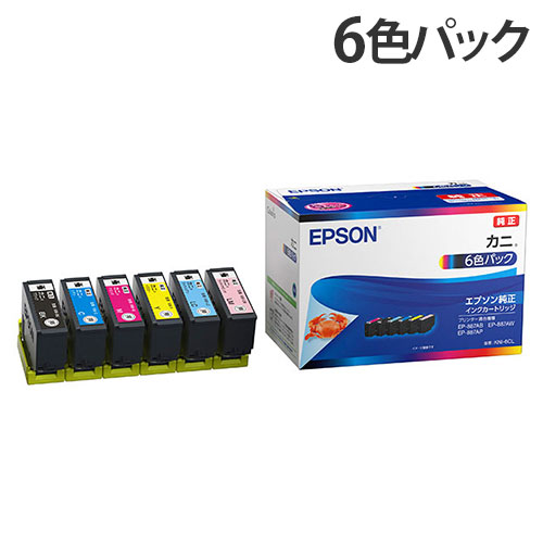 EPSON インクカートリッジ 6色パック 純正 KNI-6CL カニ 『送料無料（一部地域除く）』