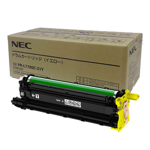 NEC ドラムカートリッジ PR-L7700C-31Y 純正品 イエロー 60000枚 エヌイーシー ドラム プリンタ用ドラム 純正 プリンタ用 『代引不可』『送料無料（一部地域除く）』