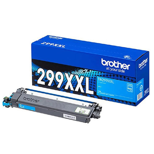 BROTHER 文句無し トナーカートリッジ TN299XXLC 超大電気容量 シアン『代引不可』『貨物輸送無料（構成要素地区除く）』 PCサプライ・消耗品-パソコン・周辺機器-プリンター・FAX用インク