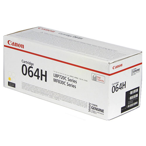 CANON 完全無欠 トナーカートリッジ 064H 黄色『代引不可』『貨物輸送無料（構成要素一画除く）』