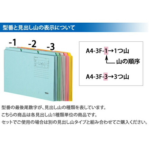 コクヨ 1/3 カットフォルダー カラー 第3見出し A4 黄 10枚 A4-3F-3Y|ドラッグスーパー alude