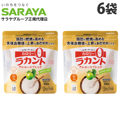 ラカント 100g×6袋 アルロースブレンド サラヤ ラカンカ 『送料無料（一部地域除く）』