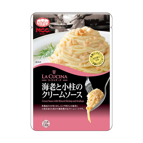 楽天市場 Mcc La Cucina 海老と小柱のクリームソース 130g 2袋 パスタソース スパゲッティ ドラッグスーパー Alude