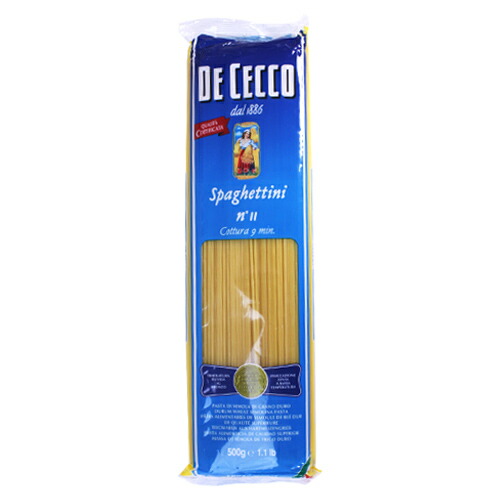 パスタ ディチェコ No.11 スパゲッティーニ 500g×24袋 スパゲッティ DE CECCO 業務用 まとめ買い『送料無料(一部地域除く)』 パスタ ディチェコ No.11 スパゲッティーニ 500g×24袋 スパゲッティ DE CECCO 業務用 まとめ買い『送料無料(一部地域除く)』
