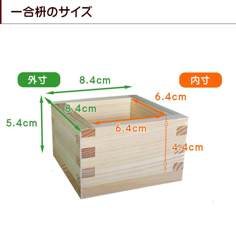 名入れ一合枡(購入数3〜5個用)東濃ひのき一合升【店頭受取対応商品】