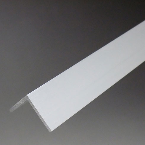 軽銀材 L一角 2.0ｘ50ｘ50ｘ4M アルマイトしろがね色