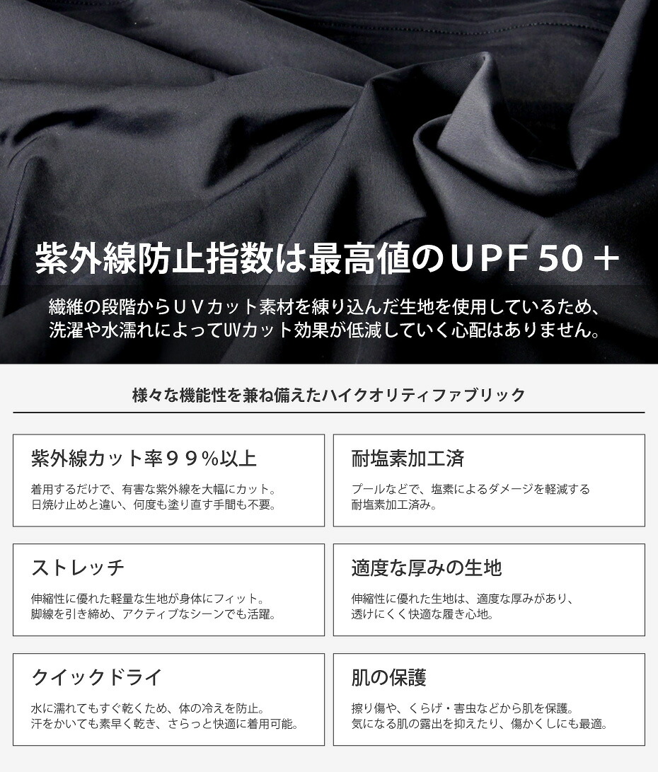 ラッシュガード レギンス レディース メンズ キッズ UPF50+ 耐