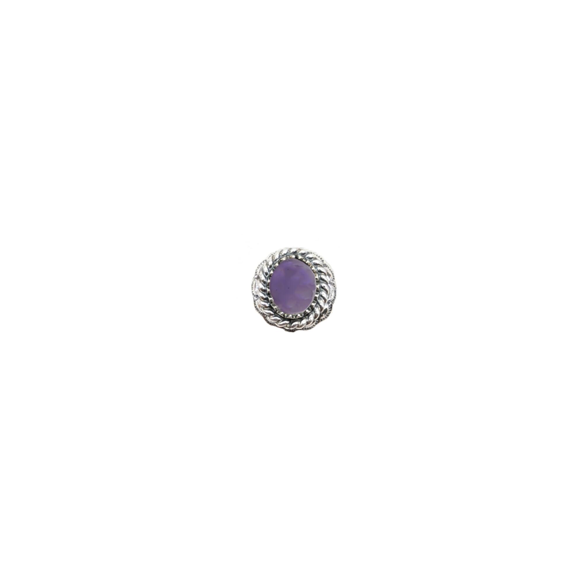 貨物輸送無料 ALZUNI アルズニ しろがね色印台コンチョ 8x10 アメジスト石