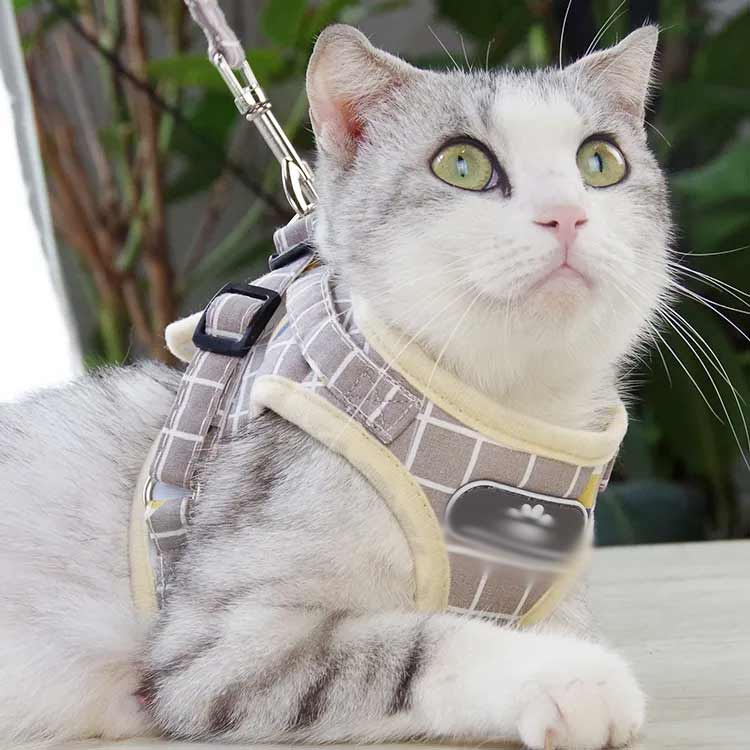 簡単装着 ベスト 散歩 XL ネコ 猫 ペット 調節可能 犬 ハーネス かわいい 抜けない ダブル ハーネス リードセット キャット メッシュ 胴輪  お出かけ ねこ ドッグ S 反射材料 安全 通気 XS ハーネス M L 猫用 首輪・ハーネス