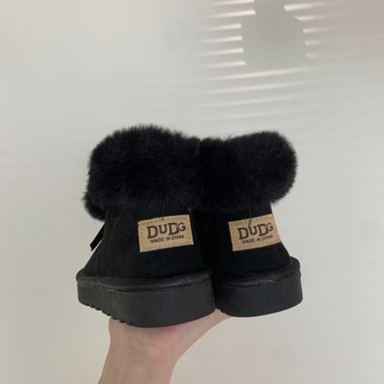 ムートンブーツ レディース ふわふわ もこもこ ショートブーツ ファー ファームートン フラットヒール ポンポン付き ラウンドトゥ 内ボア 冬物 可愛い 履きやすい 暖かい 歩きやすい 痛くない 防寒 防滑 靴 開店祝い ショートブーツ