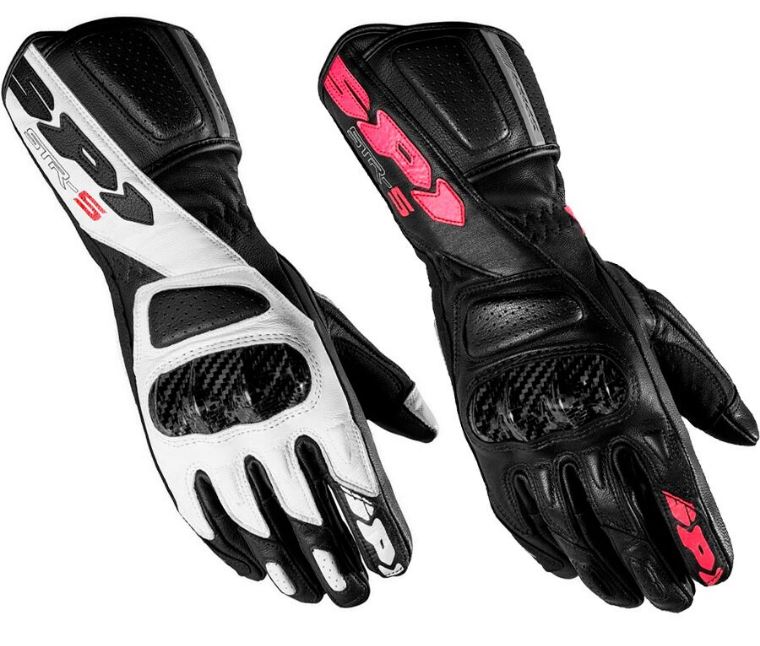 ＼全品1000円ｸｰﾎﾝ★4/7（火)限定／Spidi(XPD) スピーディー(エックスピーディ) STR-5 Women´s Gloves ライディンググローブ レザーグローブ バイク ツーリング バギーにも 【黒/ピンク】かわいい カワイイ