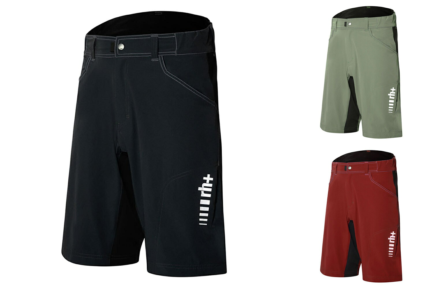 ＼全品1500円ｸｰﾎﾝ+P10倍★4/10（金)限定／rh+ MTB ショートパンツ ライディングパンツ バイクウェア ライダー バイク ツーリング カジュアル サイクリング 自転車 にも かっこいい おすすめ (AMACLUB)