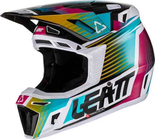 柔らかい リアット Leatt GPX 4.5 V22 モトクロスヘルメット オフ