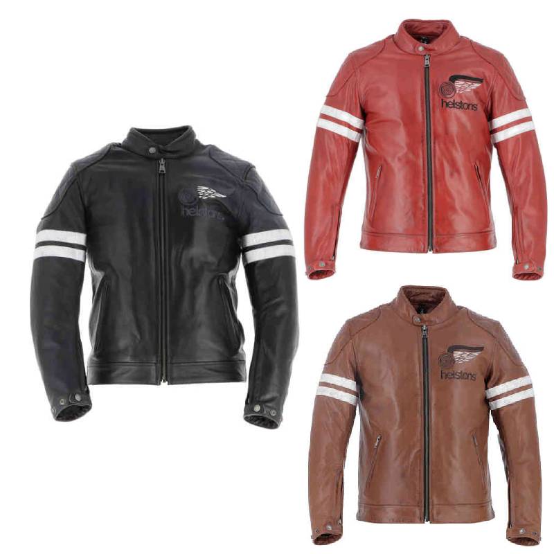 ＼全品1000円ｸｰﾎﾝ★7/28（火)限定／【4XLまで】Helstons ヘルストン Jake Speed Motorcycle Leather Jacket レザージャケット ライダー ライディングジャケット バイクウェア オートバイ バイク ツーリング おすすめ (AMACLUB)｜AMACLUB（レアブランド 専門店）