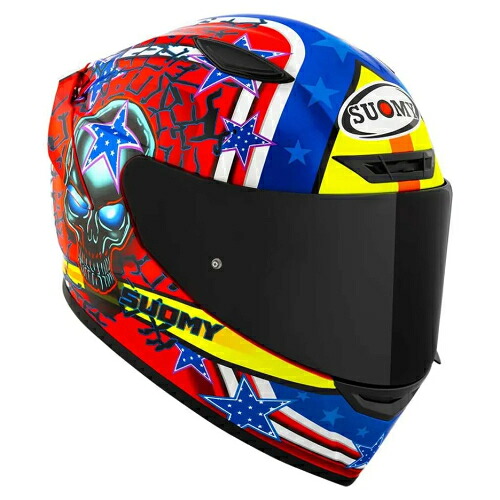 Suomy スオーミー Track-1 Riot E06 full face helmet フルフェイスヘルメット ライダー バイク オートバイ オンロード レーシング ツーリング 街乗り にも おすすめ (AMACLUB)
