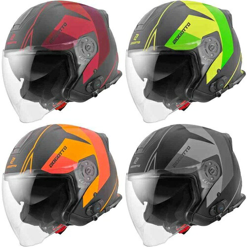 ＼全品1000円ｸｰﾎﾝ★4/11（土)限定／Bogotto ボガット V586 Detri BT Bluetooth ジェットヘルメット オープンフェイスヘルメット サンバイザー ライダー バイク レーシング ツーリング にも かっこいい おすすめ (AMACLUB