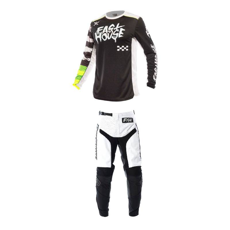 ＼全品1000円ｸｰﾎﾝ+P5倍★4/18（土)限定／【子供用】Fasthouse ファストハウス Youth Grindhouse Jester Jersey 子供用 ユース オフロードウェア モトクロス ジャージ&パンツ 上下セット バイク ライダー かっこいい おすすめ (AMACLUB)