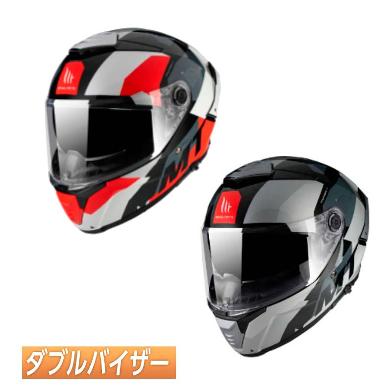 ＼全品1500円ｸｰﾎﾝ+P10倍★4/10（金)限定／【ダブルバイザー】MT Helmets Thunder 4 SV Fade Full Face Helmet フルフェイスヘルメット ライダー バイク レーシング ツーリングにも かっこいい おすすめ (AMACLUB)
